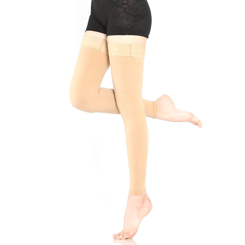 Compression Stockings Leg Sleeve 30-40 mmHg Thigh High Varicose Veins Swelling