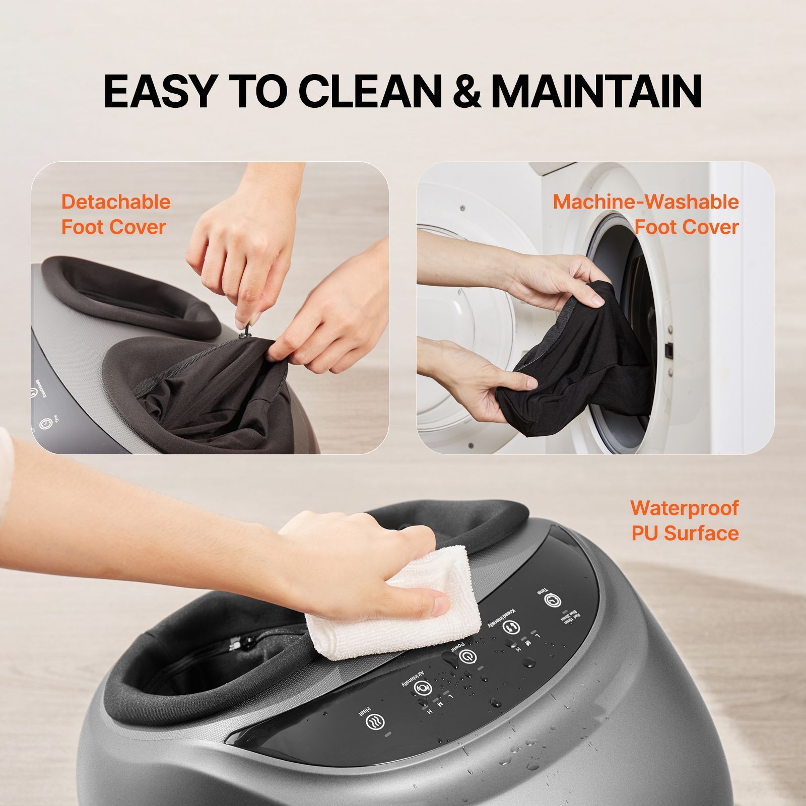 Foot Massager Machine with Heat, Deep – Kneading, Compression, and Shiatsu for