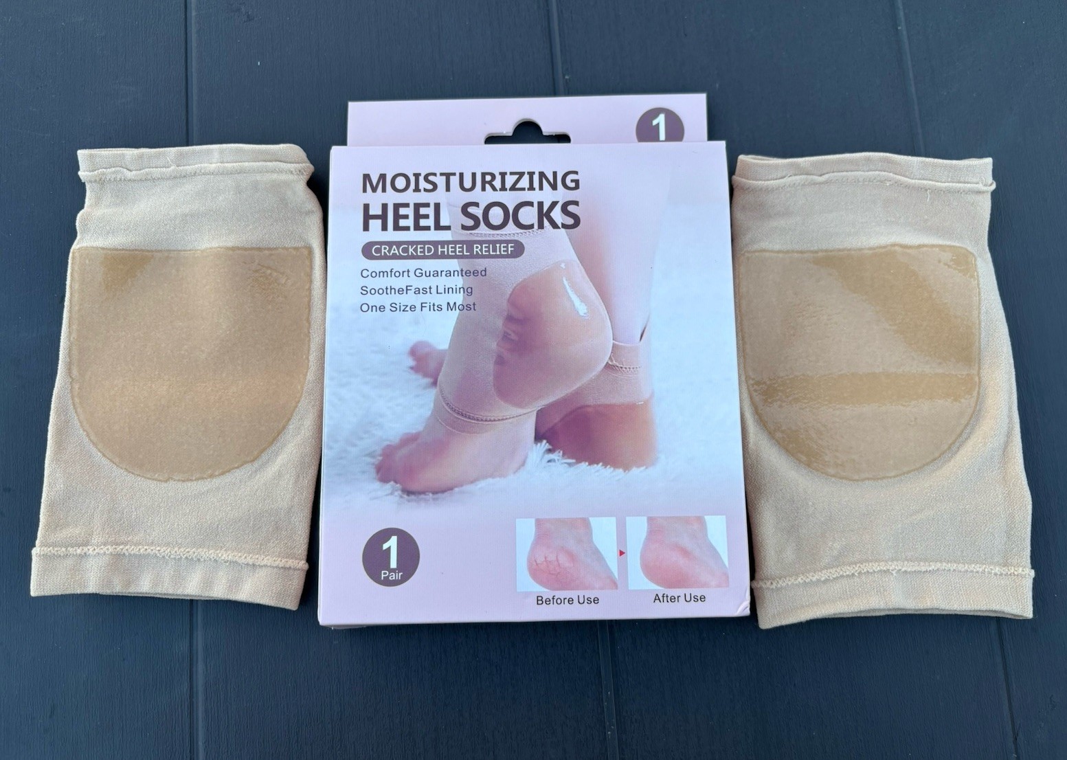 Moisturizing Heel Socks Cracked Heel Relief Gel Spa Foot Care 1 Pair Socks