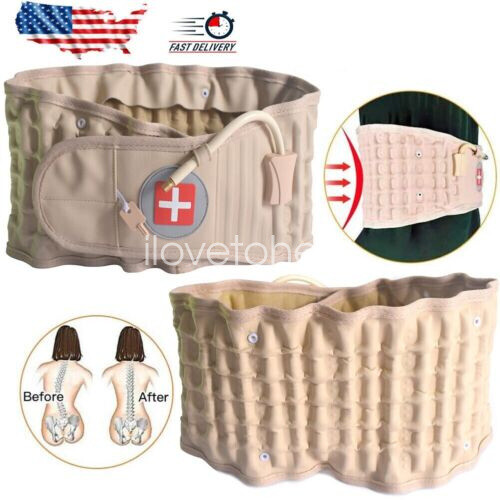 Decompression Back Belt Brace Lumbar Support & Extender Belt Spinal Air Traction