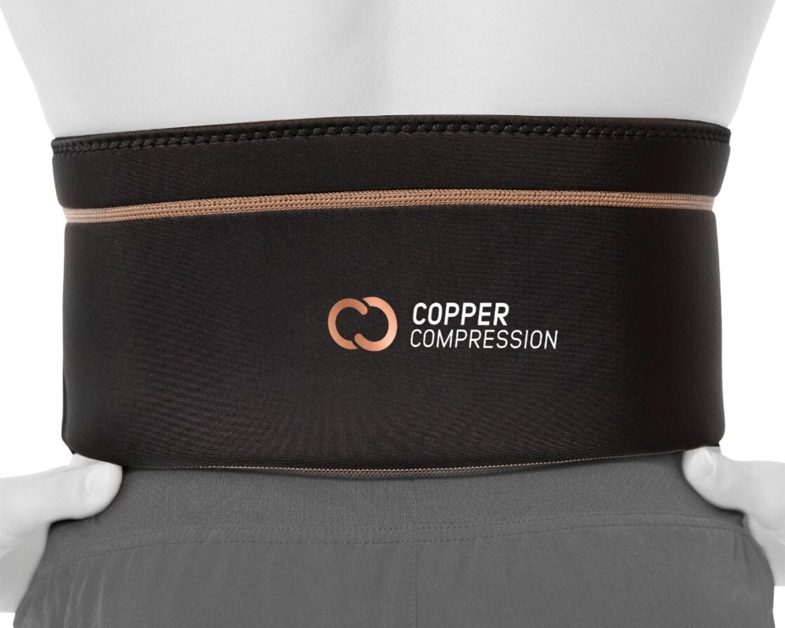 NEW Copper Compression CCRBB/BS4 Copper Infused LARGE/X-LARGE Black Back Brace