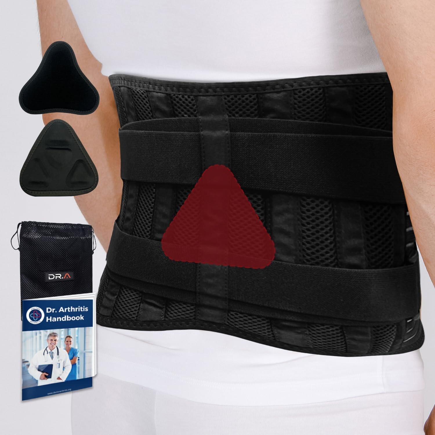 Dr. Arthritis Back Brace Support Belt, Medical Lower Lumbar Brace..B27-A