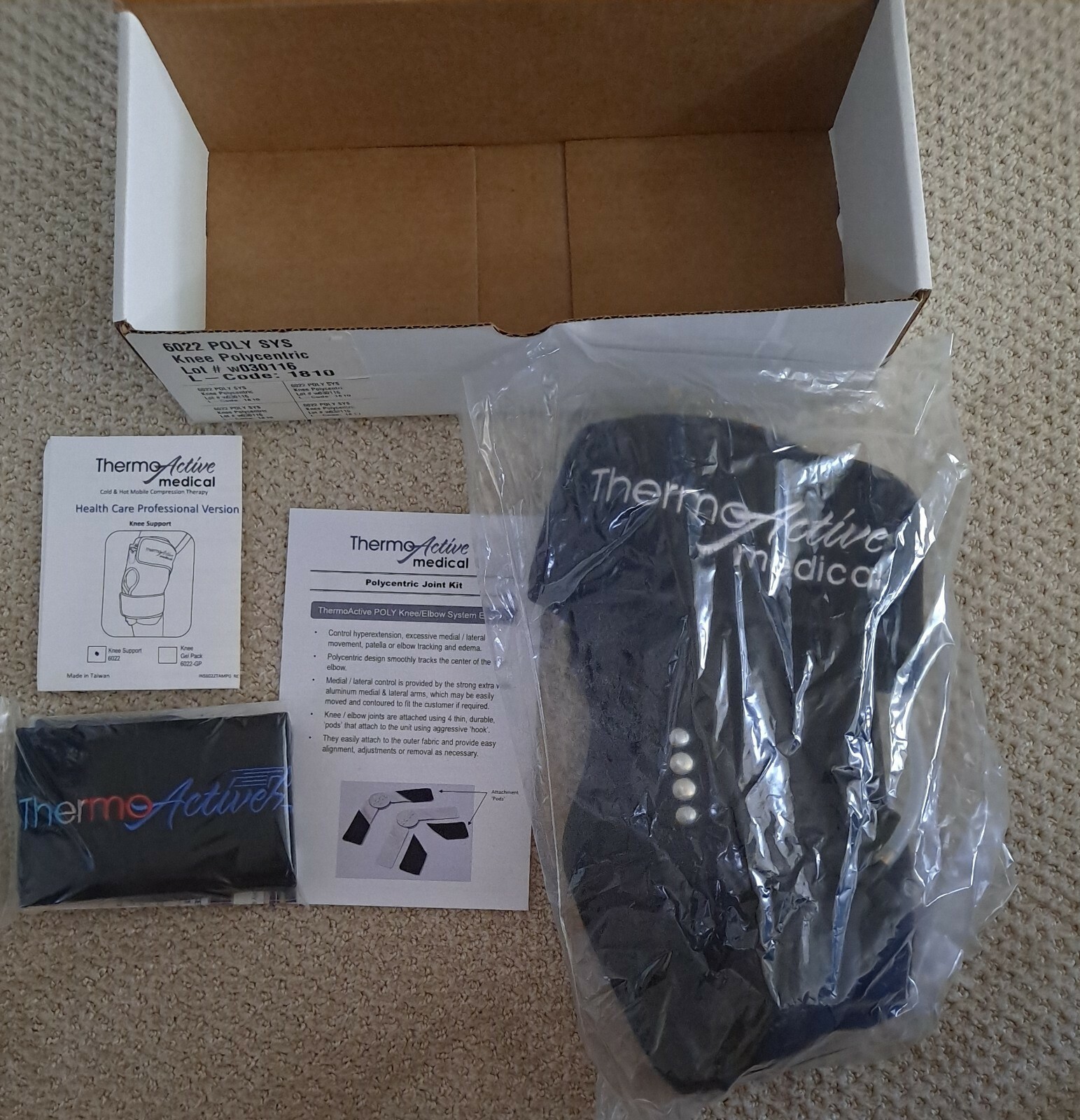ThermoActive Cold & Hot Mobile Compression Therapy – Knee Support #6022 Poly Sys