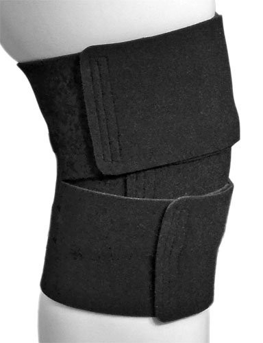 Ready Wrap Knee Compression Wrap, ReadyWrap (Medium, Black)