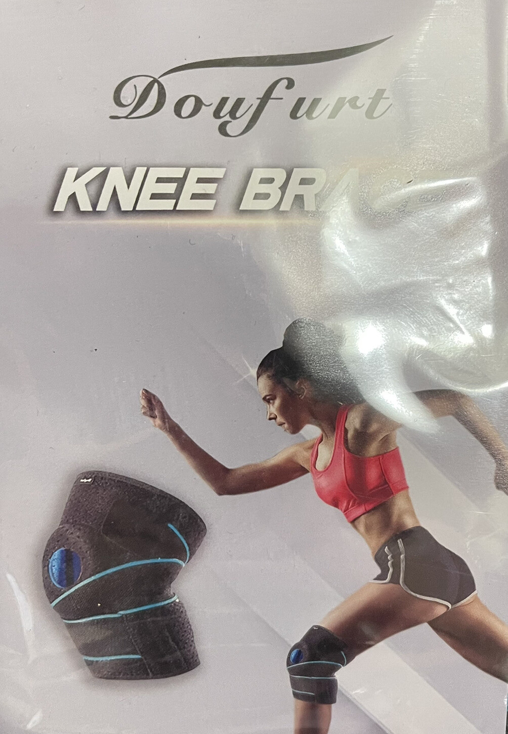 Knee Brace adjustable unisex new in package Doufurt e14