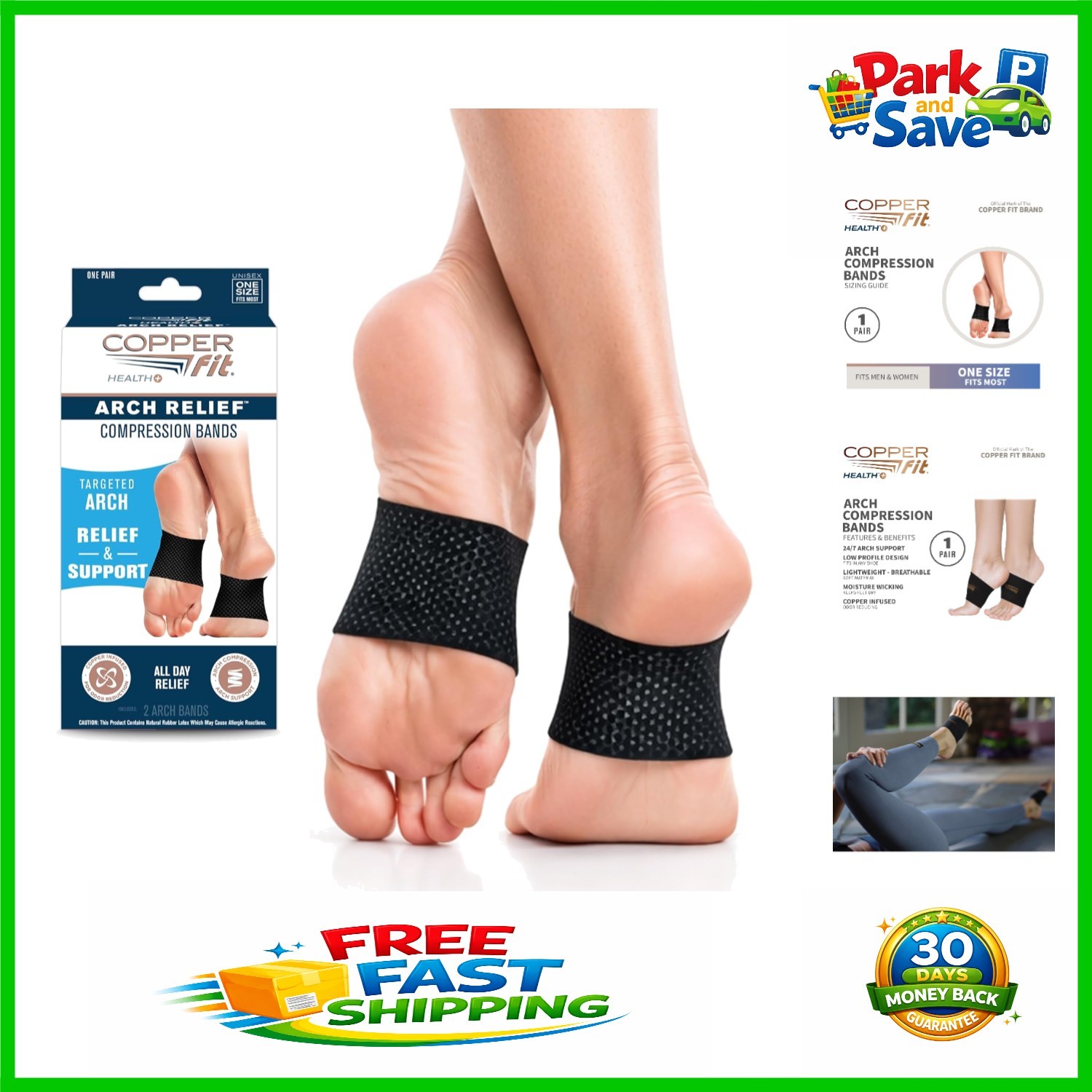 Lightweight Compression Bands for Arch Support – Essential for Plantar Fasciitis