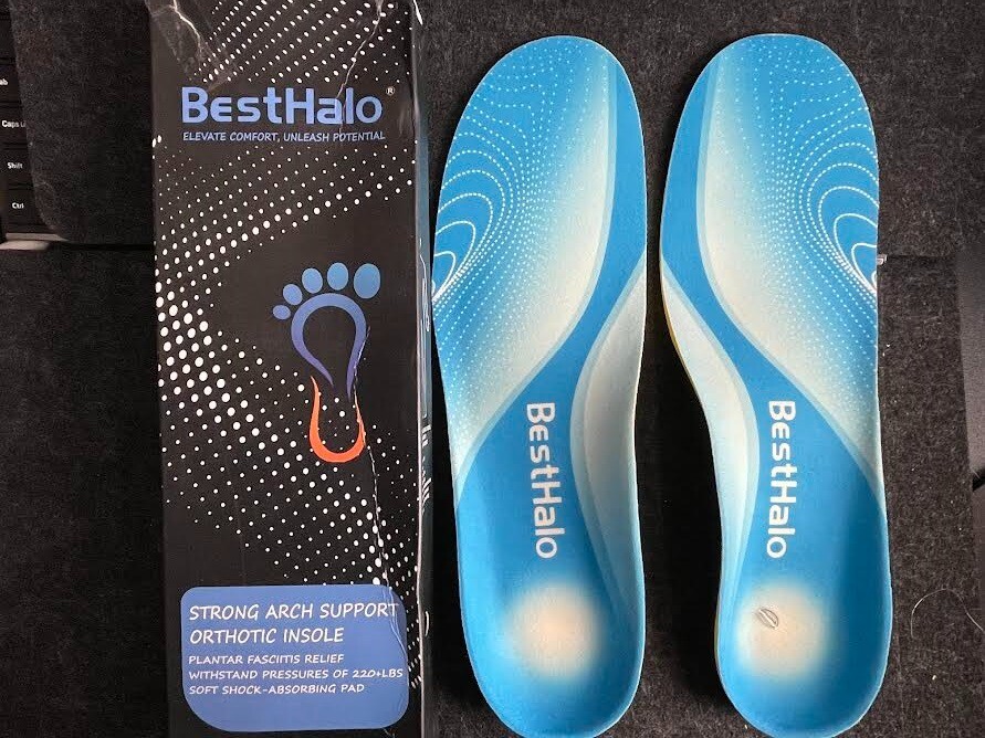 BestHalo Plantar Fasciitis Insoles – High Arch Support, Gel Cushion XL