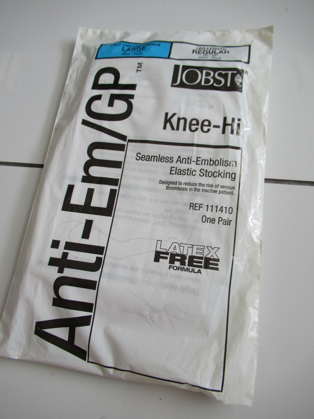 Jobst Knee-Hi Seamless Socks Anti-Em/GP Compression Stocking Regular 111410