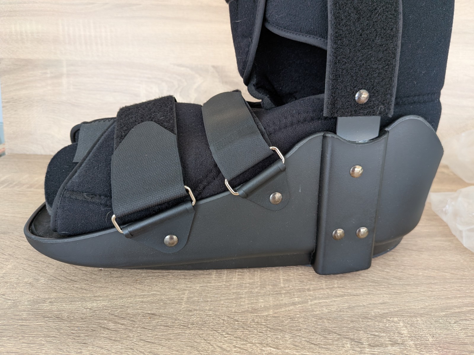 Breg Walker Ankle Fixed Tall Walking Boot XL BLACK 00065 Adjustable Straps