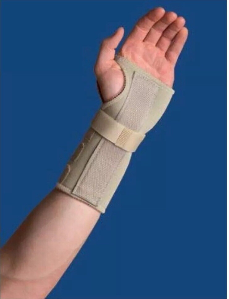 THERMOSKIN XL LEFT Thermal Wrist/Forearm Splint 23-25cm Double Support BRAND NEW