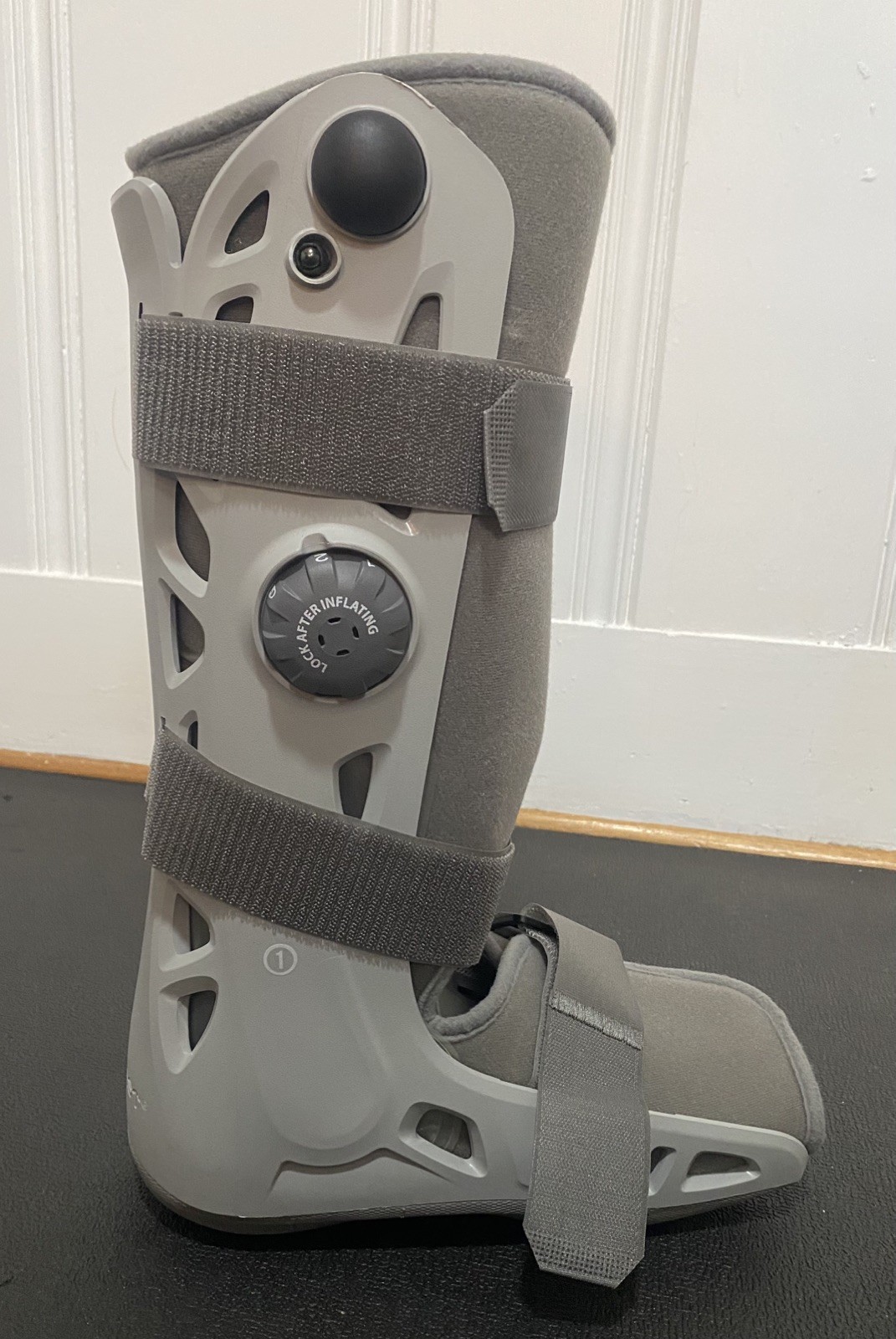 Aircast AirSelect Large Walking Boot Pneumatic Inflatable Walker Brace DJO Gray