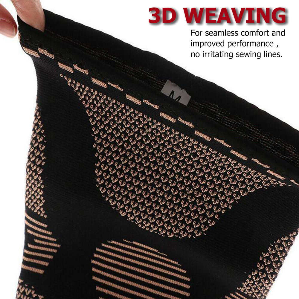 Copper Tennis Elbow Pad Brace Support Compression Sleeve for Arthritis Arm Pain