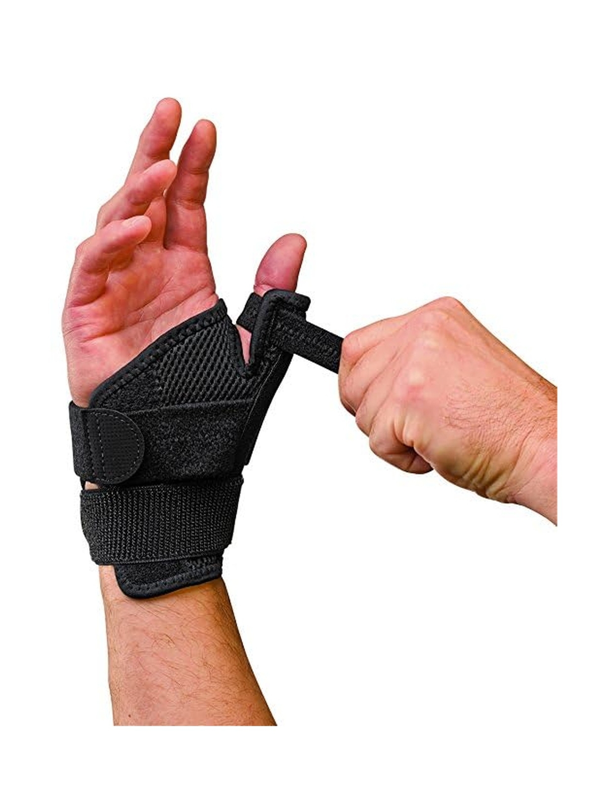 Mueller Adjust-to-Fit Thumb Stabilizer – Unisex, Black, One Size Fits Most, I…