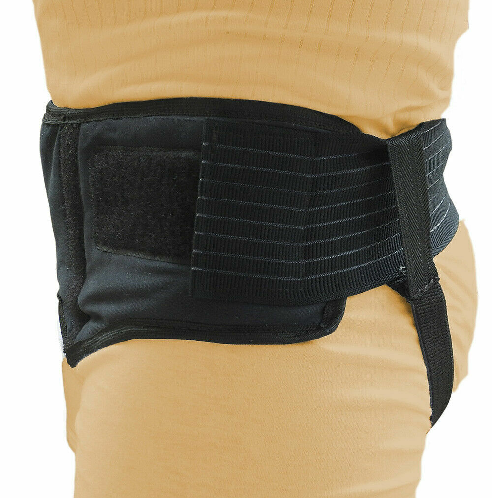 Inguinal Hernia Support Truss brace for Double Two Removable Compression pads.