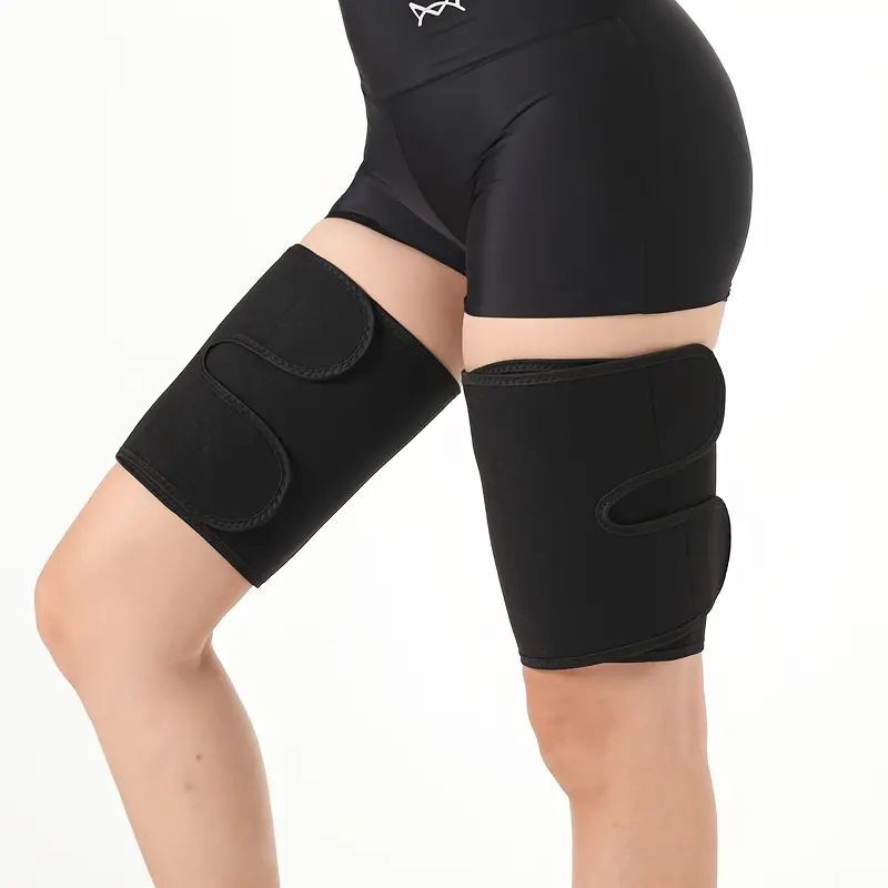 2pcs Thigh Wraps Support, Adjustable Compression Neoprene Thigh Sleeve Hamstring