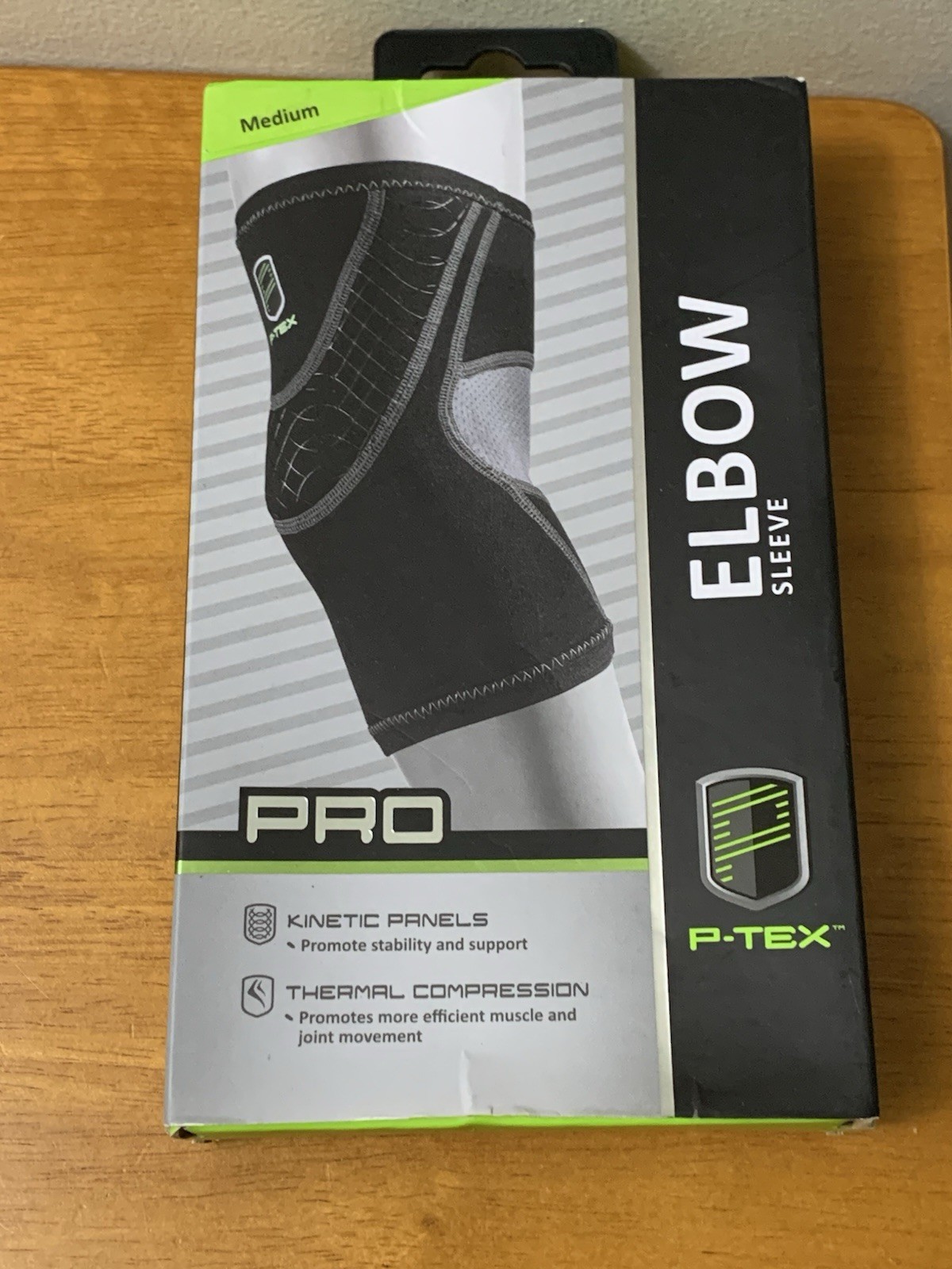 P-TEX ** PRO ELBOW SLEEVE** ” P-TEXE200“ **BLACK **NEW** Medium