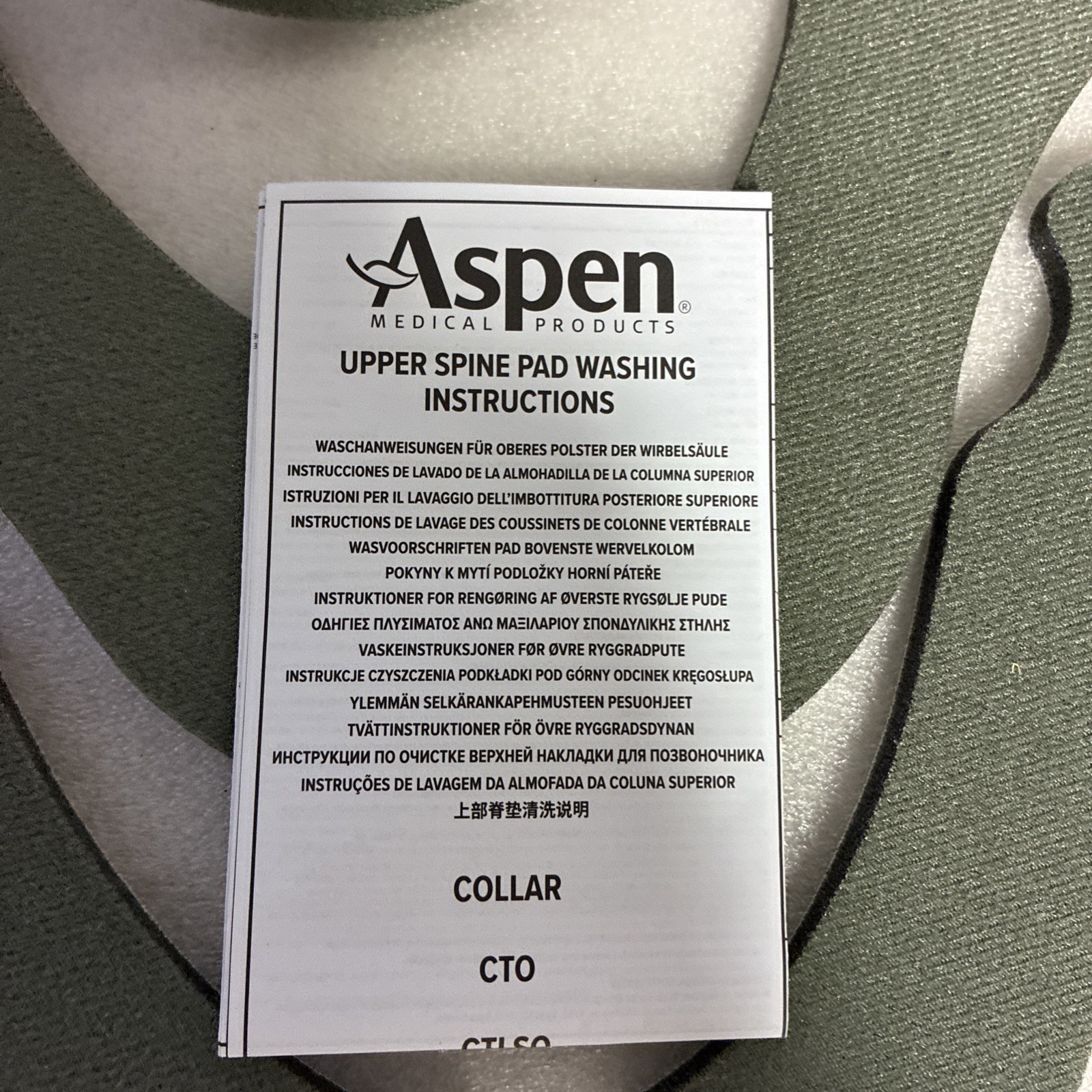 Aspen Vista Cervical Collar Replacement Pads, Moisture-Wicking