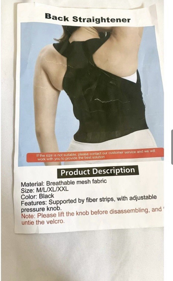 Adjustable 2-in-1 Back Straightener Brace & Posture Corrector–for Men & Women