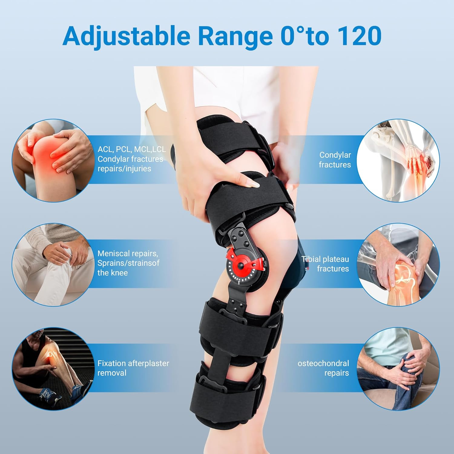 Kids’ ROM Knee Brace – Post-Op Support for ACL, MCL, PCL Injuries
