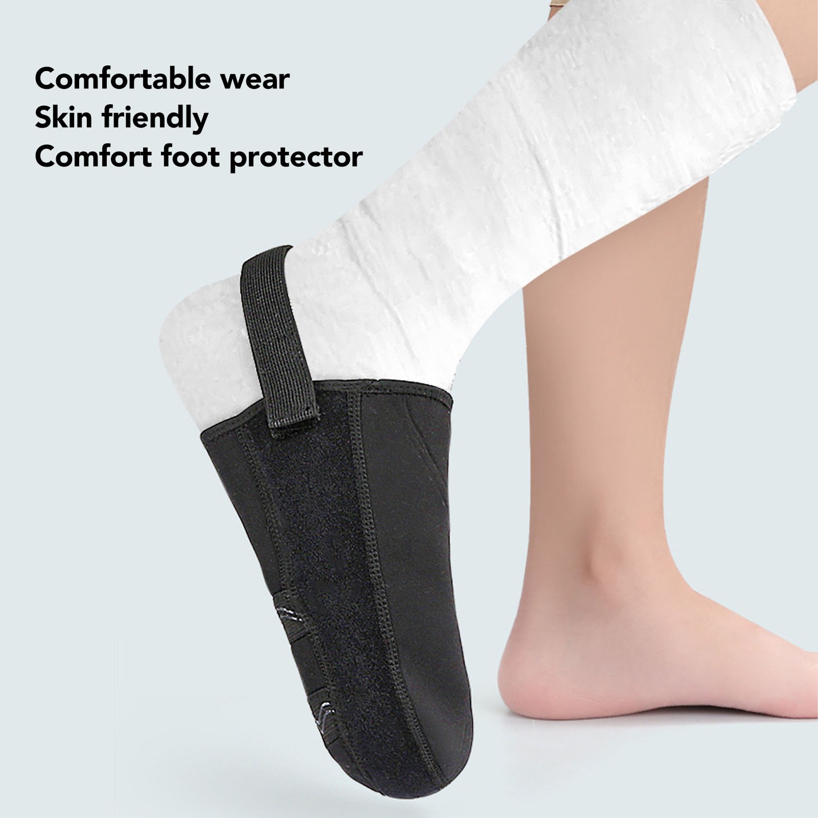Cast Toe Cover Prevent Keep Adjust Strap Slip Warm Cast Foot Sock Protector WTD