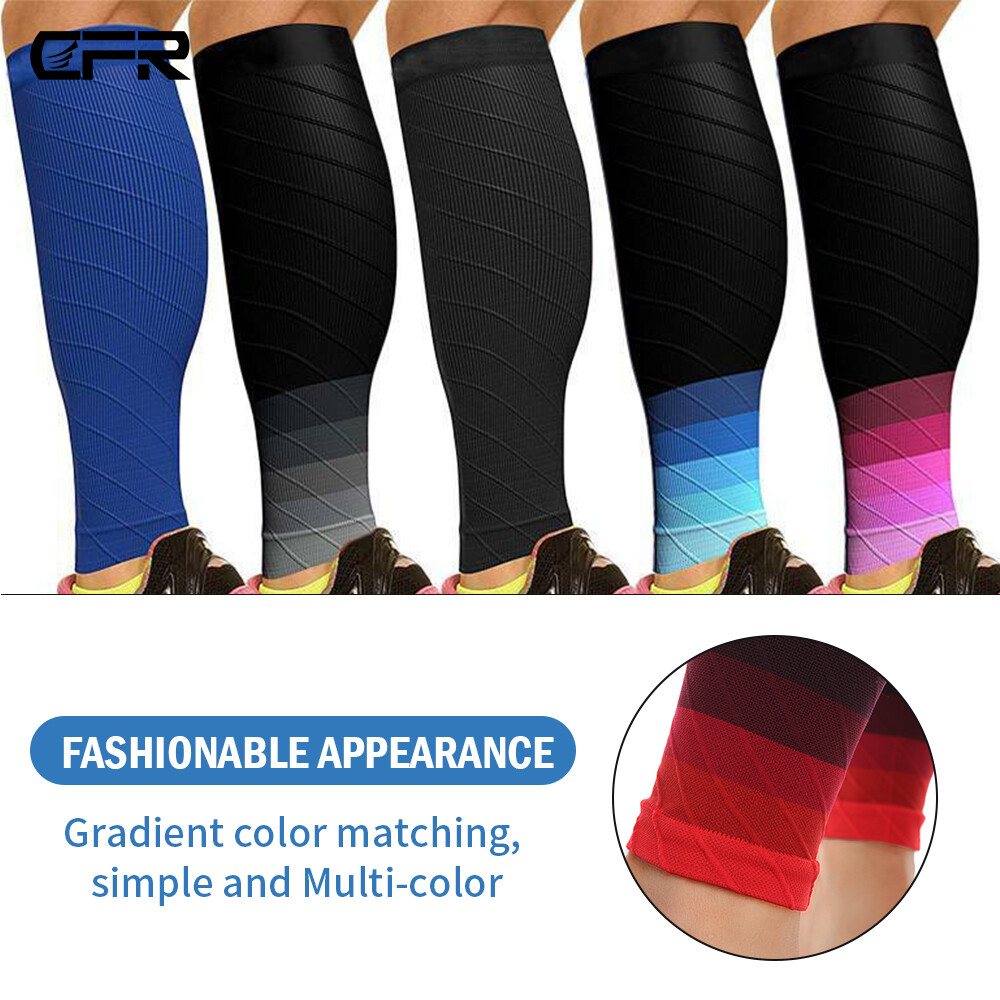 Compression Sleeve Calf Support Brace Graduated Leg Varicose Edema Sport Running