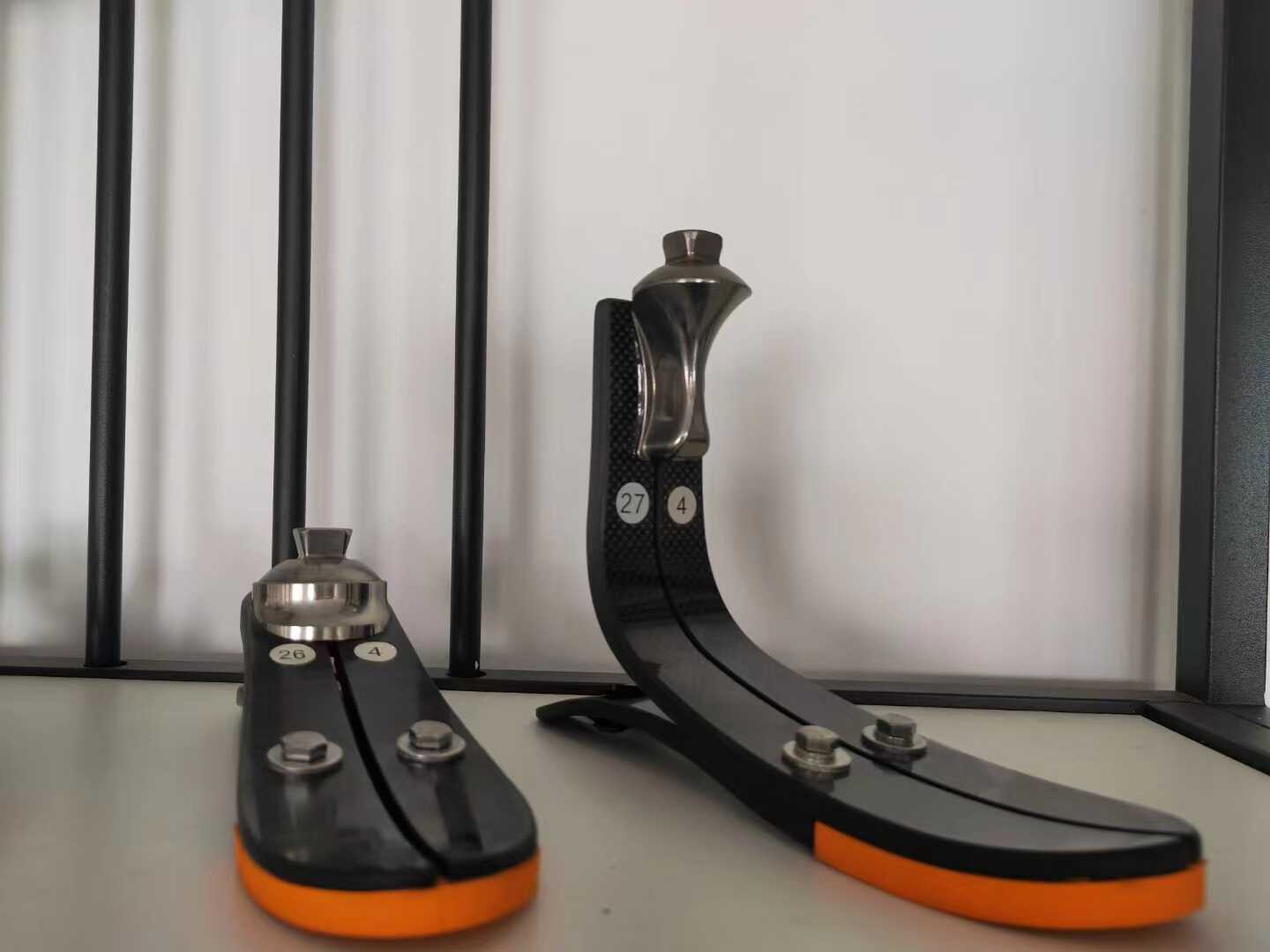Carbon Fiber Prosthetic Foot Kit w/ Shell, Sock & Forefoot Pad 22-28cm L/R
