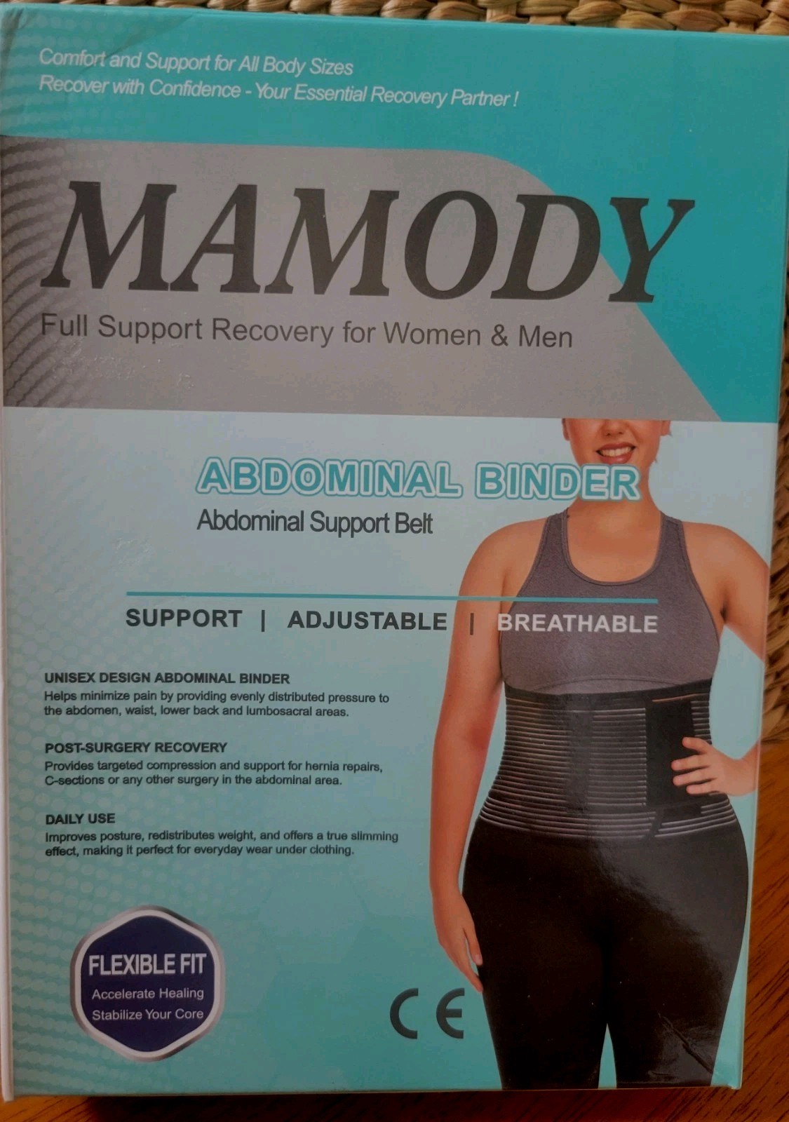 Mamody Abdominal Binder Support Belt Plus Size L/xl NIB – Black