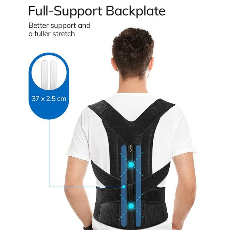 Back Brace Posture Corrector Full Support for Upper and Lower Back Belt (S-4XL)