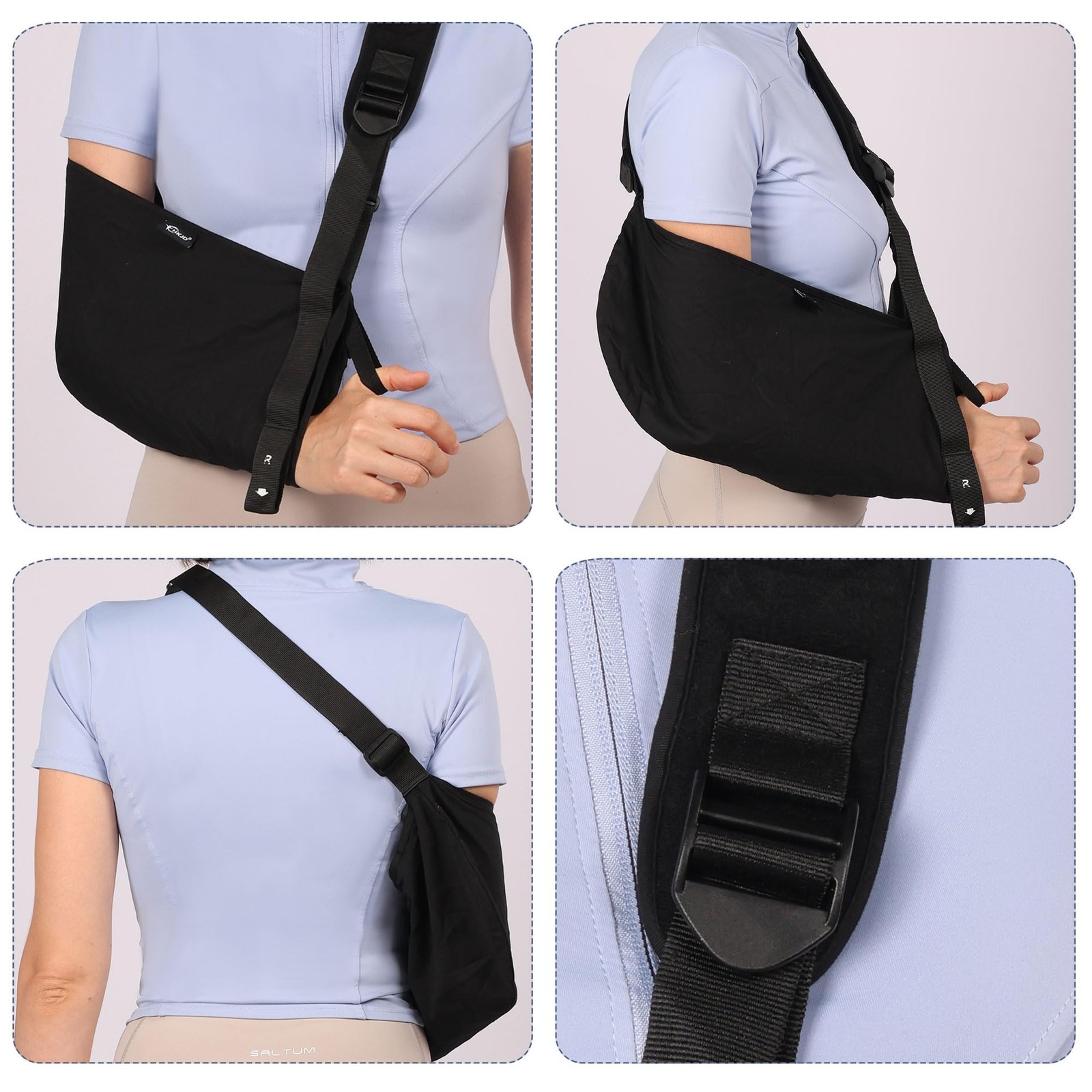 Arm Sling Shoulder Wrist Elbow Injuries Breathable Adjustable Immobilizer Loop