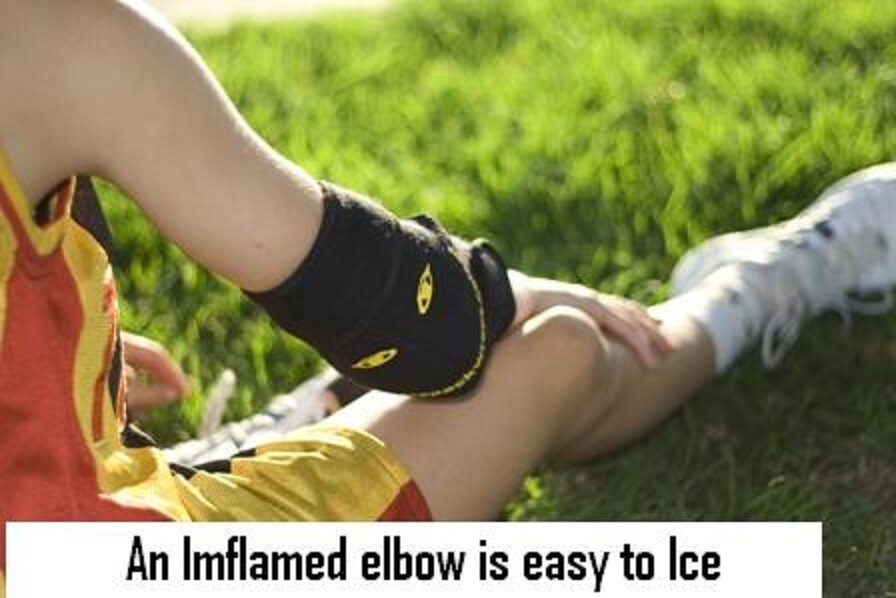 Icepackwrap Icing Ankles Knees Calf Wrap on Icepackwrap for Injury Management