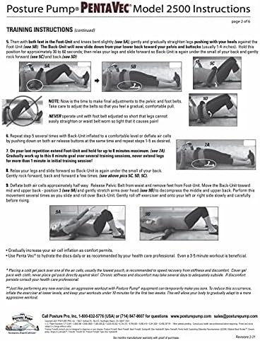 Posture Pump® Penta Vec® Lumbar Decompression Device – Adjustable Lower Back Sup
