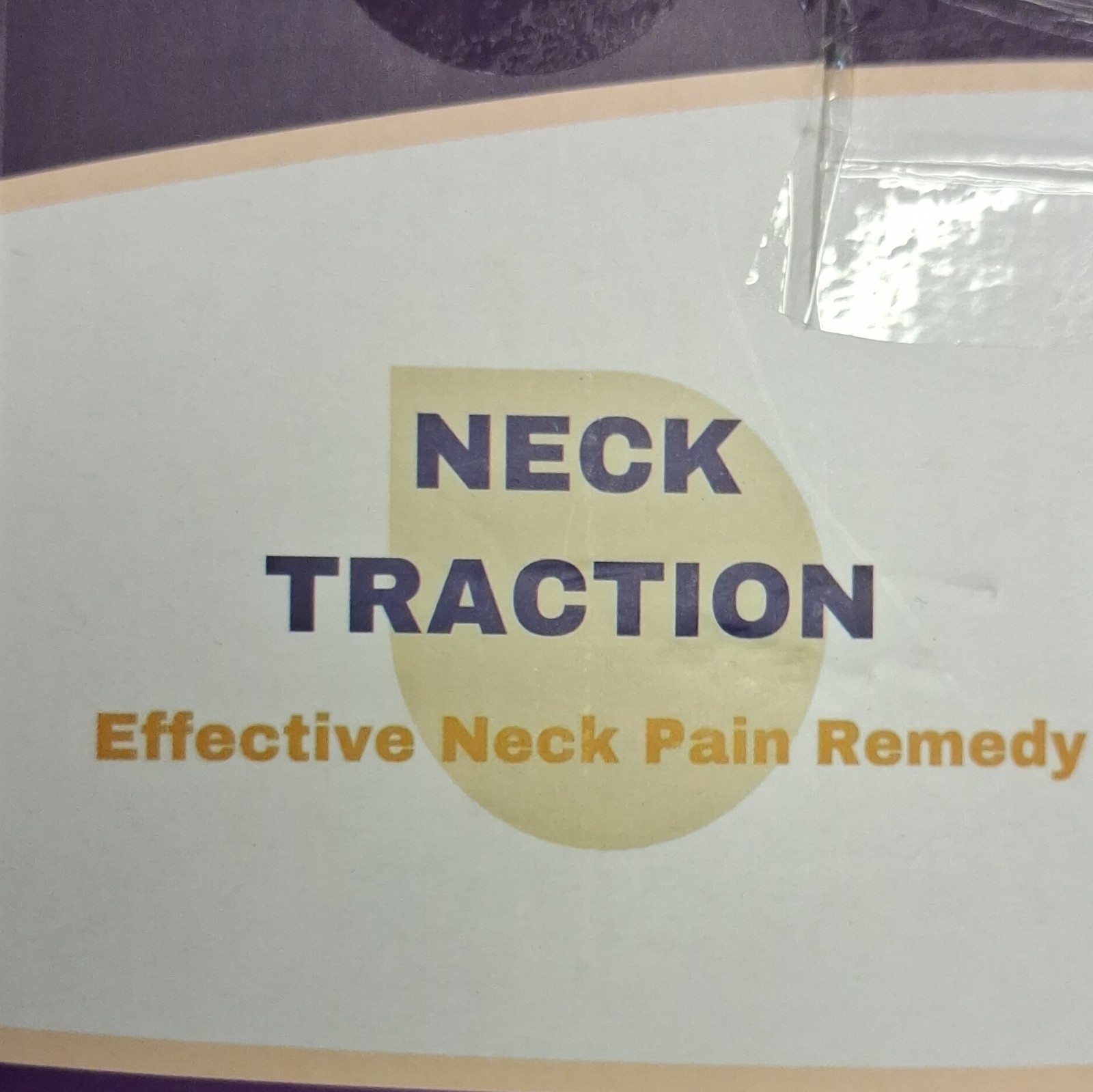 Inflatable Neck Traction Device Pain Relief Brace for Adults One Size Purple