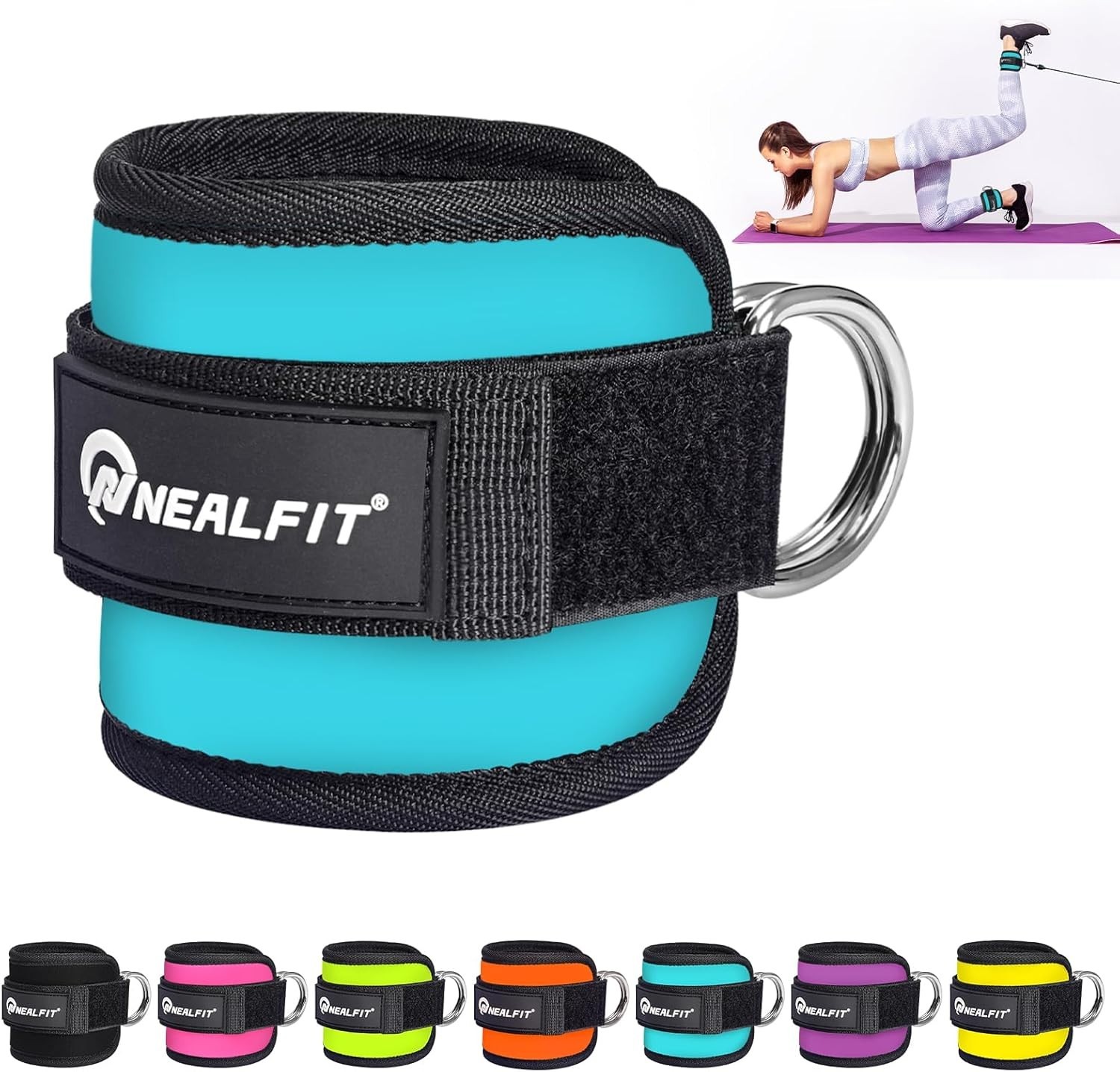 Adjustable Ankle Cuff for Resistance Training – Ideal for Leg & Glute Workouts
