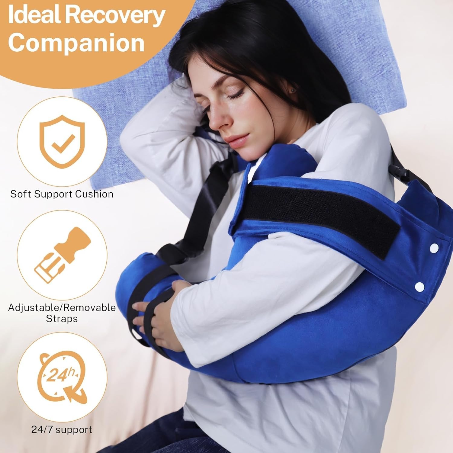 Rotator Cuff Pillow Post Surgery Arm Sling Side Sleeper Shoulder Pain Relief