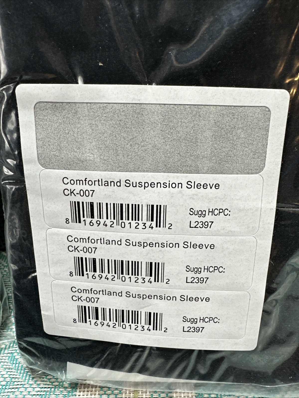 Lot Of 4 Comfortland Knee Brace Suspension Sleeves CK-007 (L2397) NEW