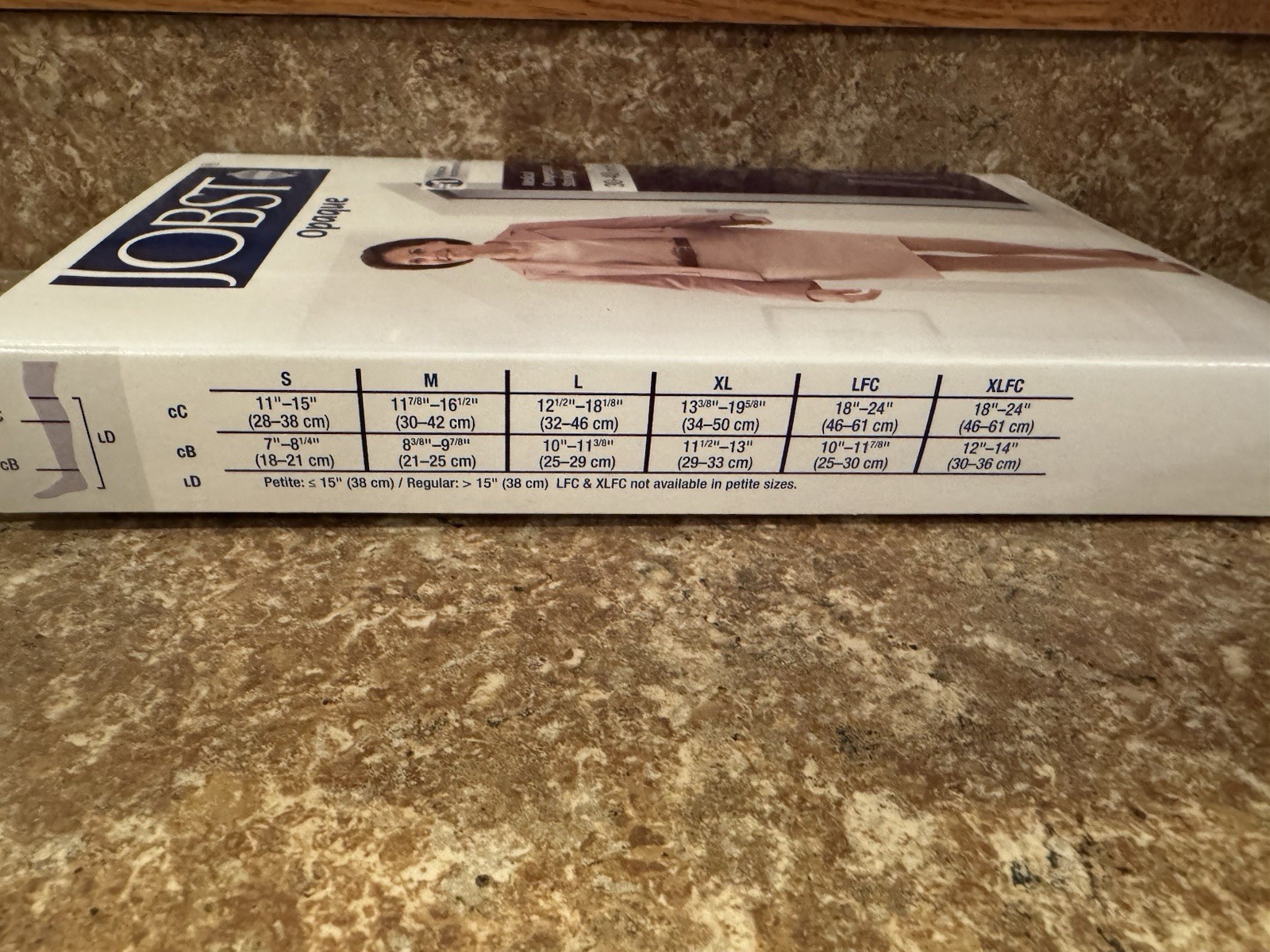 NEW Jobst Women’s XL Petite Opaque Knee Compression Sock 30-40 mmhg 115635