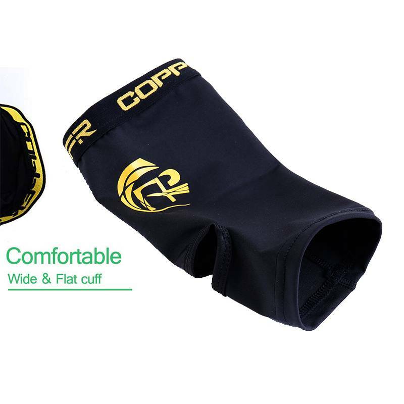 Ankle Support Brace Copper Compression Sleeve Joint Planter Fasciitis Gym Sports