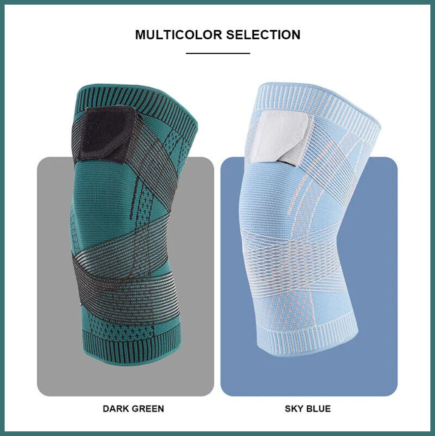 Unisex Sports Knee Support – Elastic, Compression Fit for Basketball, Volleyball