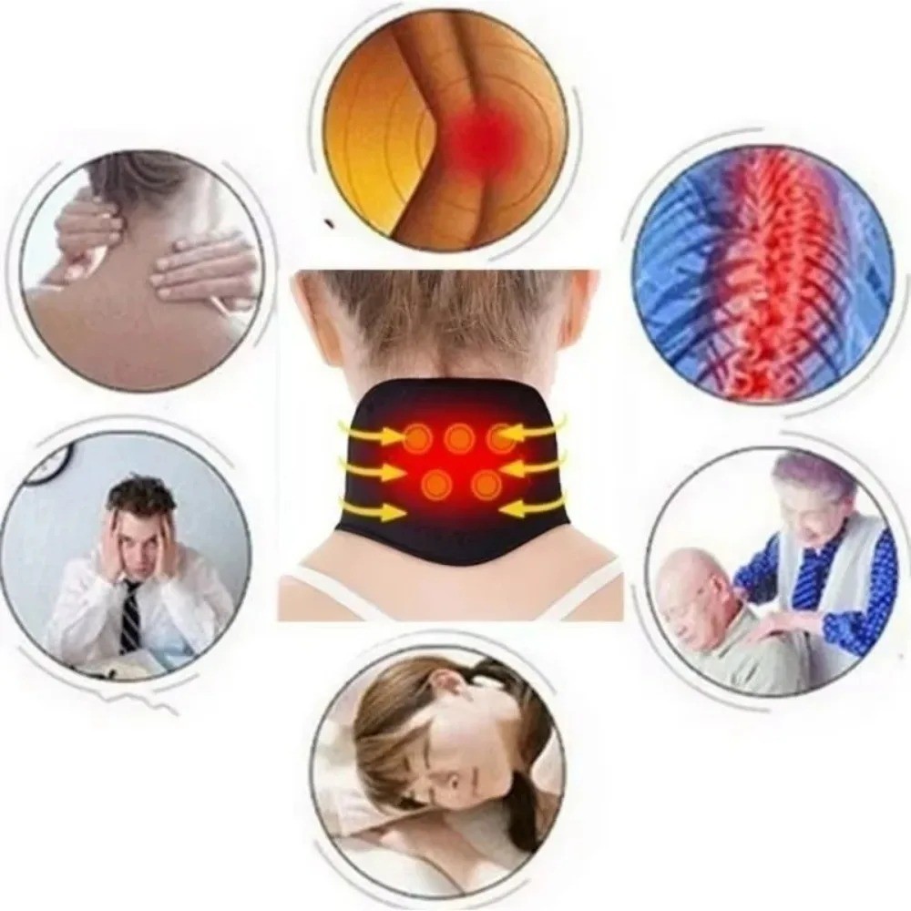 1PC Self Heating Magnetic Neck Brace Support Pain Relief Massage Wrap