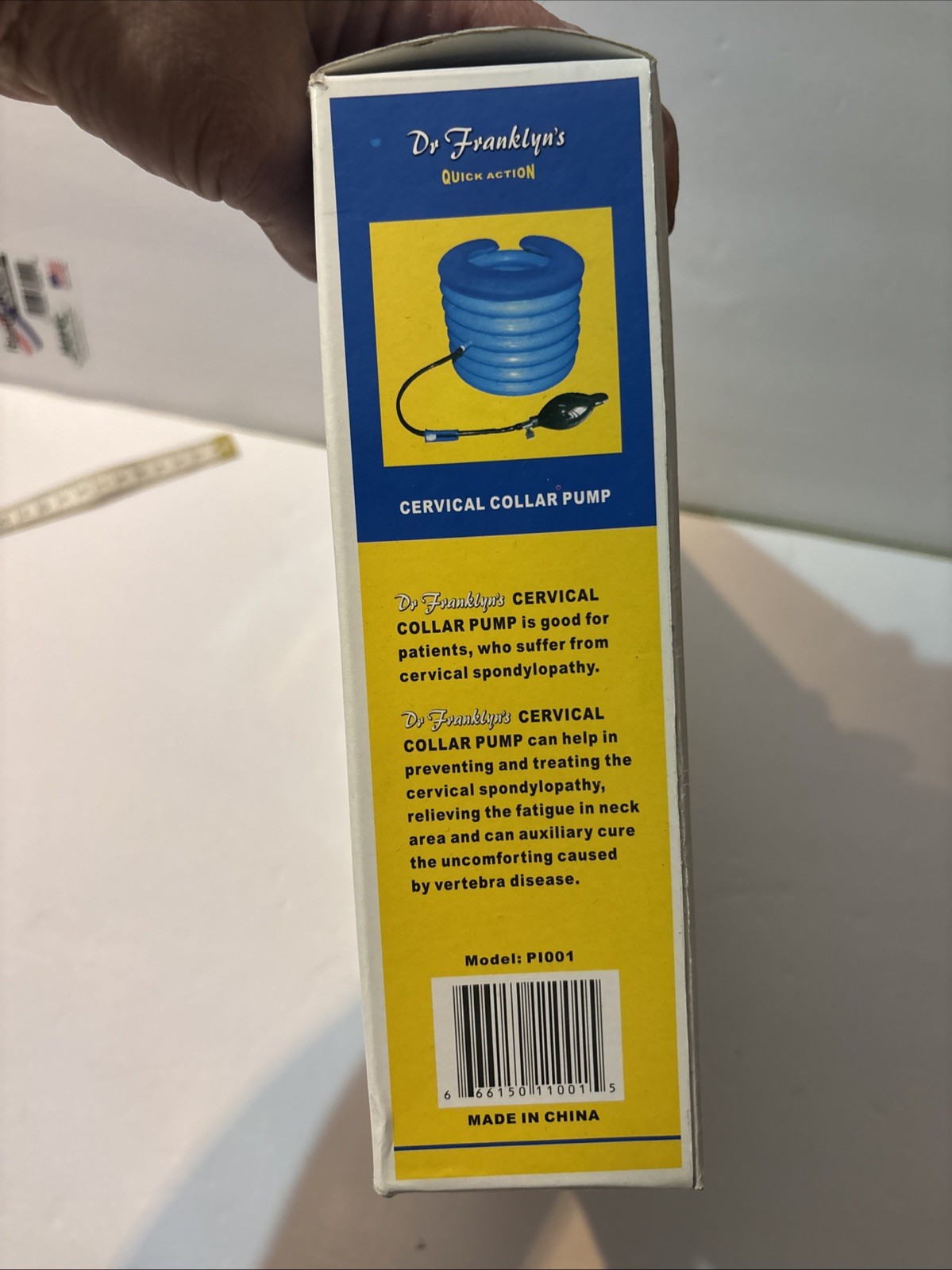 Vintage Dr Franklyn’s Quick Action Cervical Collar Pump Pi001 New In Box Inflate
