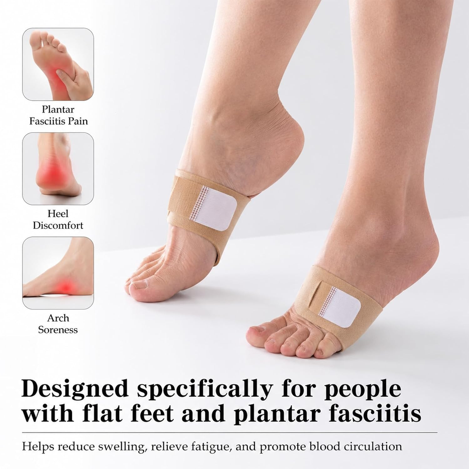 2 Pairs Arch Supports for Plantar Fasciitis Relief,Copper Fit Arch Support | Com