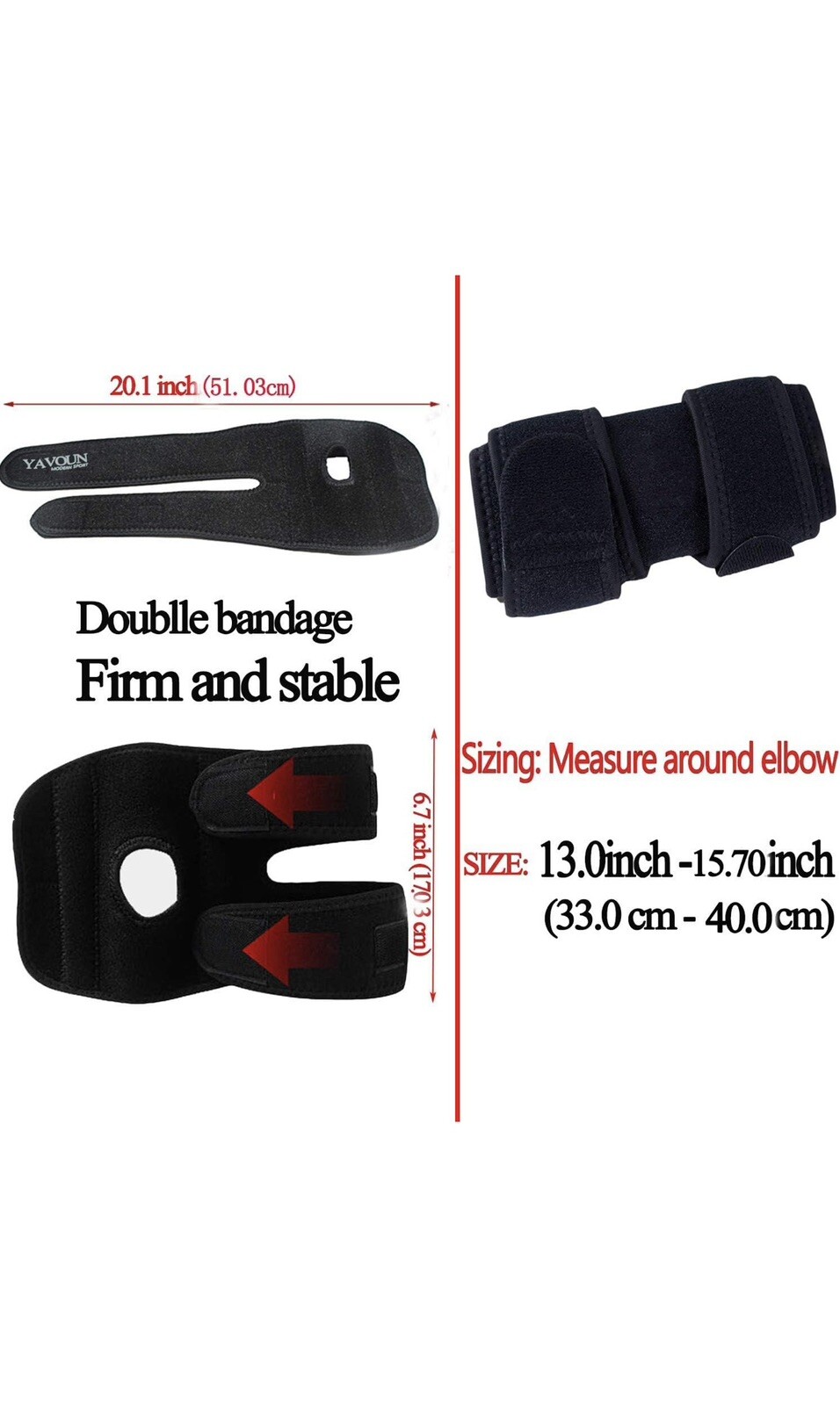 Tennis Elbow Brace Support Splint Arm Sleeve Tendonitis Joint Pain Arthritis