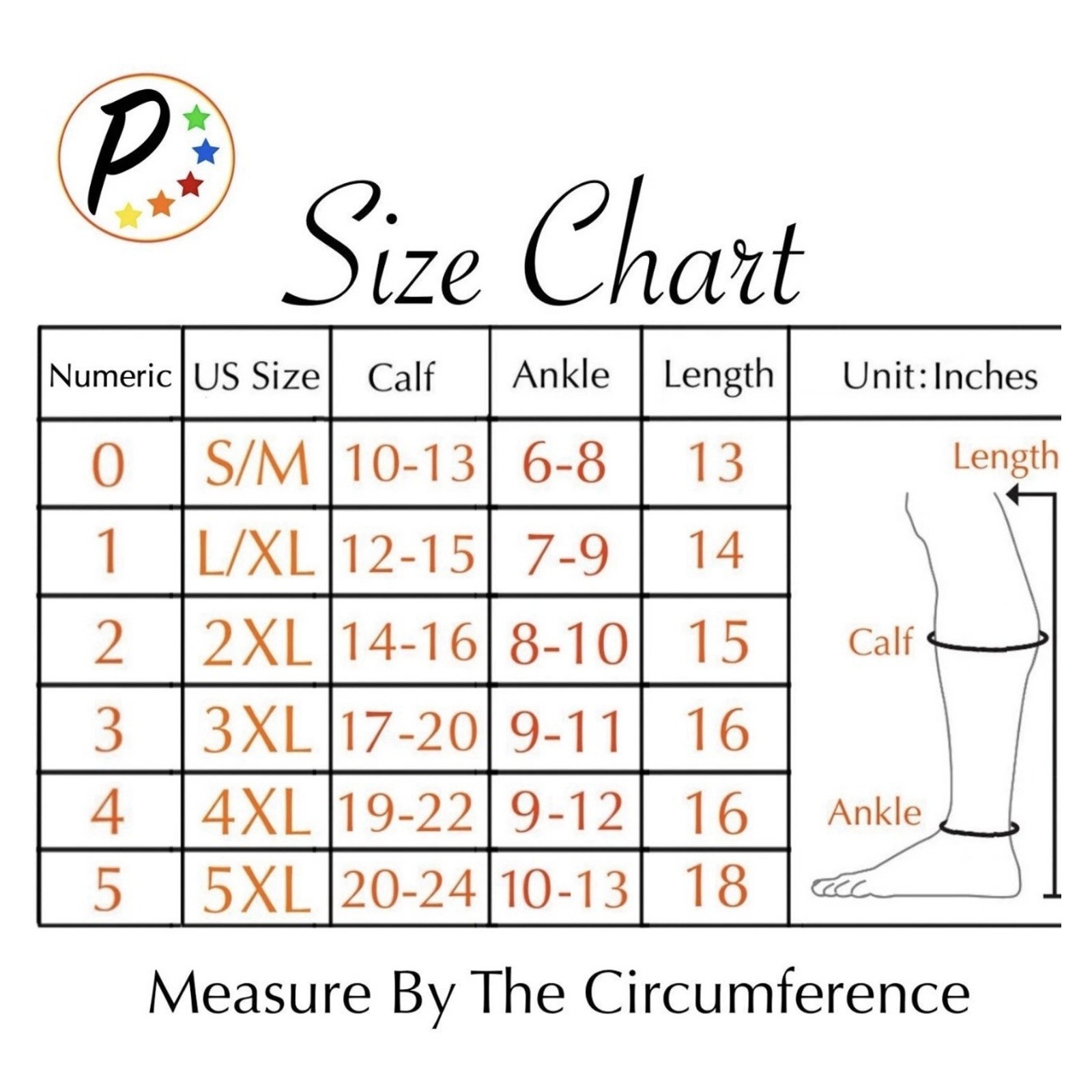Closed Toe Zipper Compression Leg Swelling Socks Black 20-30 mmHg 3XL Presadee
