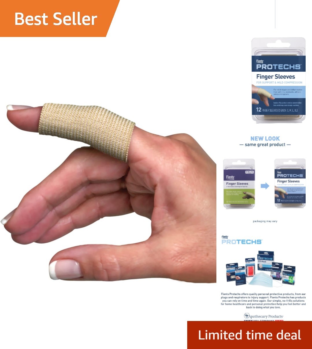 12 Assorted Finger Sleeves for Arthritis Relief & Athletic Support – Reusable