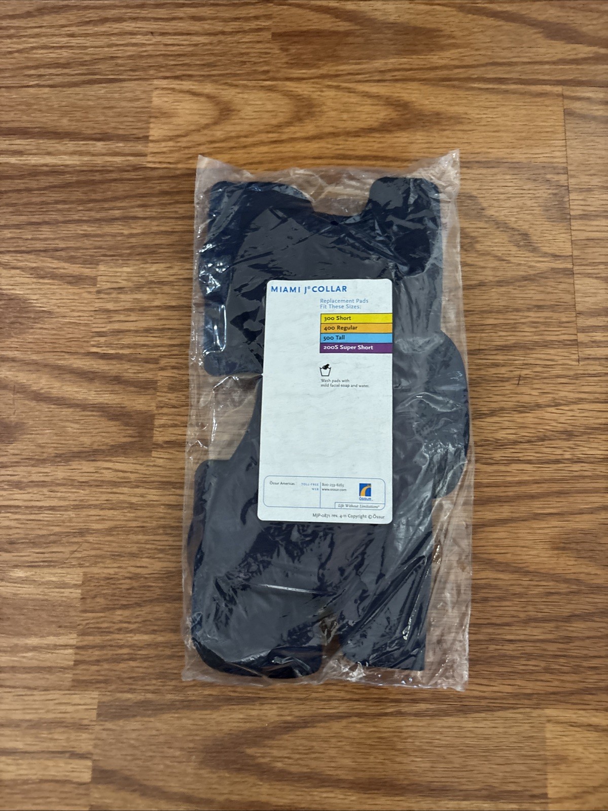 OSSUR MJP-100 Miami J Collar Adult Replacement Pad Set New in Sealed Bag Navy