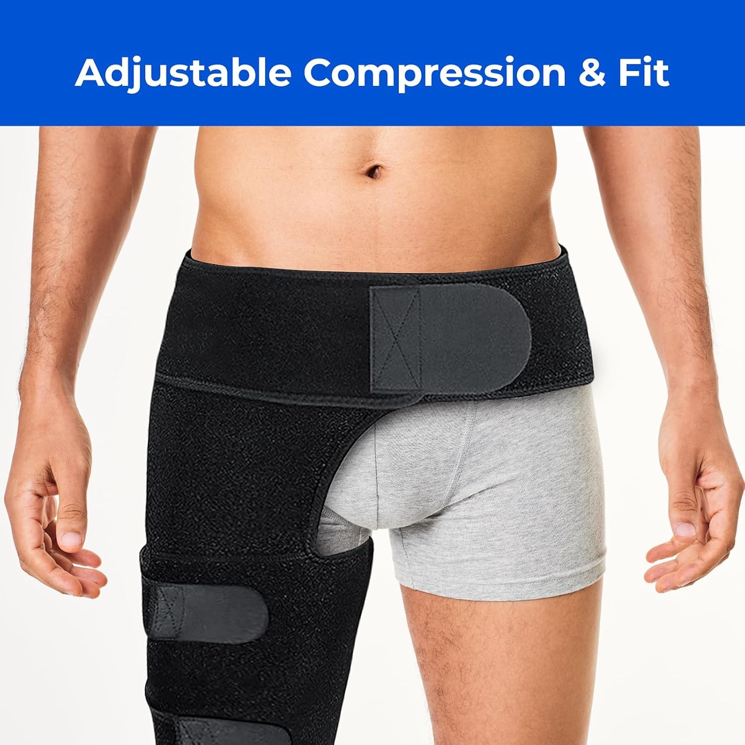 Hip Brace, Sciatica Pain Relief Devices, Brace for Women Men, Hips Black