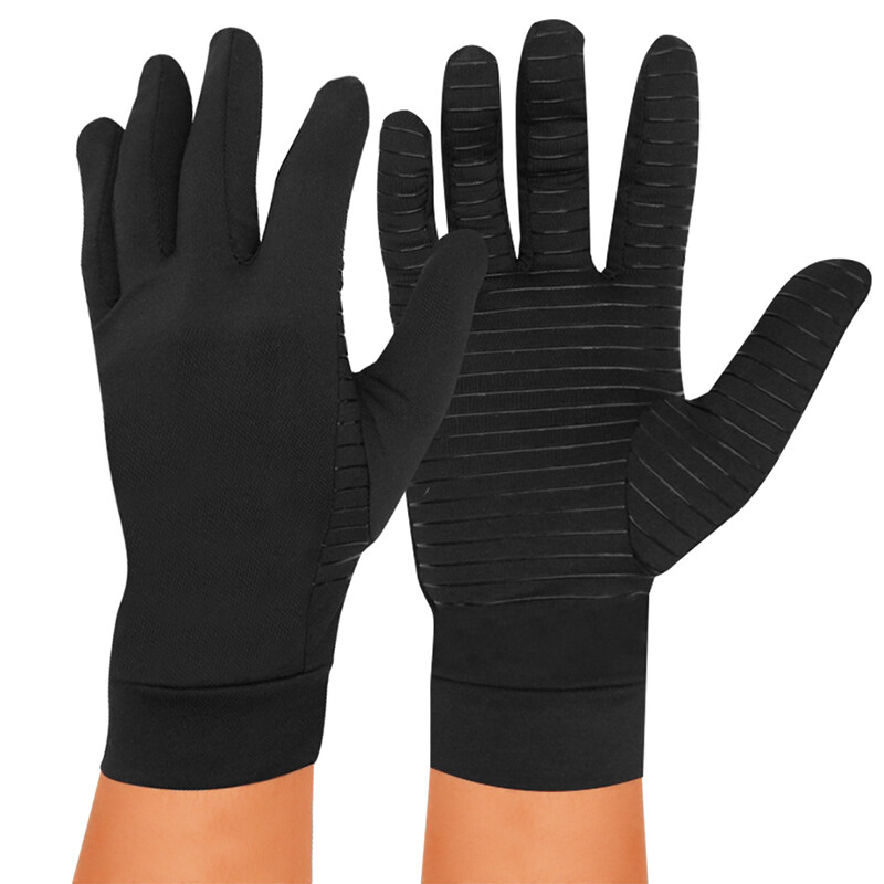 Copper Arthritis Gloves Compression Hand Support Joint Pain Relief Pair US