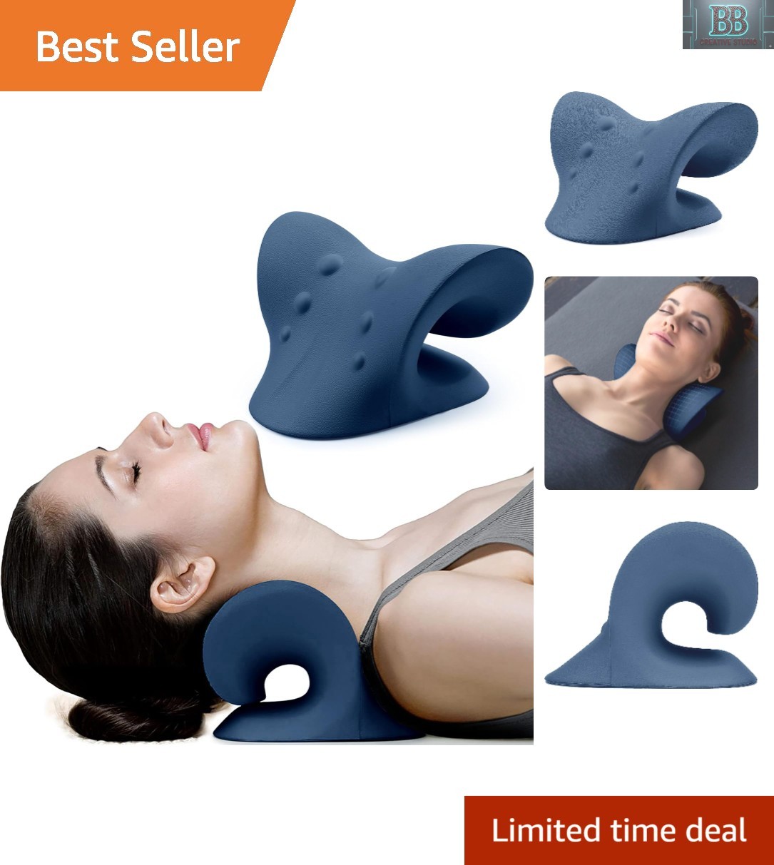 Portable Chiropractic Pillow for TMJ Pain Relief – Cervical Alignment Stretcher