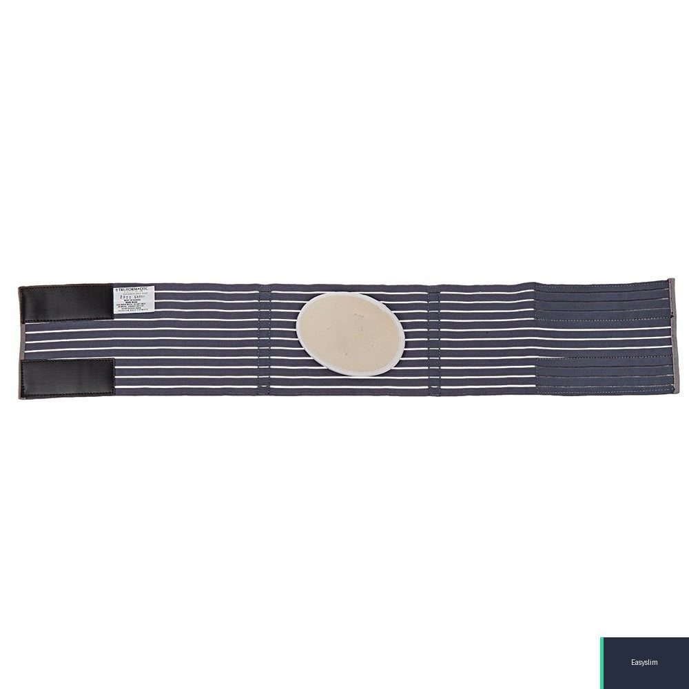 Abdominal Support Belt Small Ribbed Elastic Foam Compression Pad Pack of 2