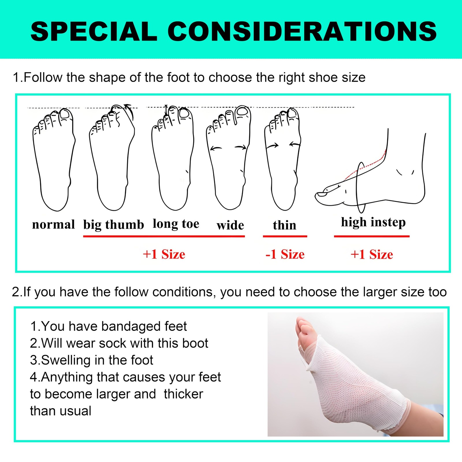 Air Walking Boot for Broken Foot Recovery Walking Boot for Sprained Ankle wit…